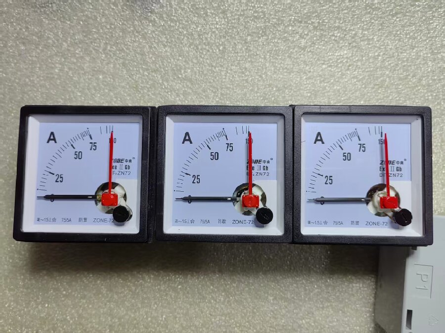 出三套全新75A交流电流表及配套互感器